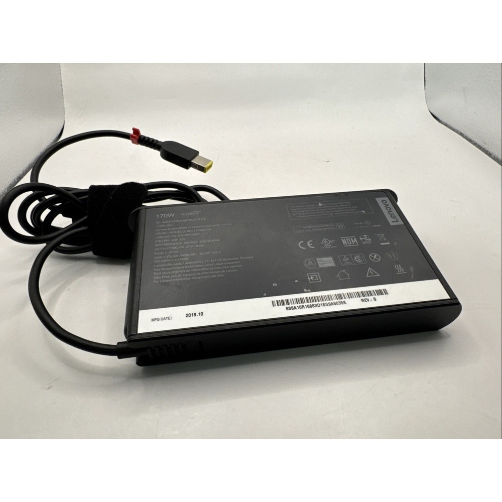 Original Lenovo 170W 20V AC Adapter ADL170SLC2A SA10R16885 02DL137 ThinkPad